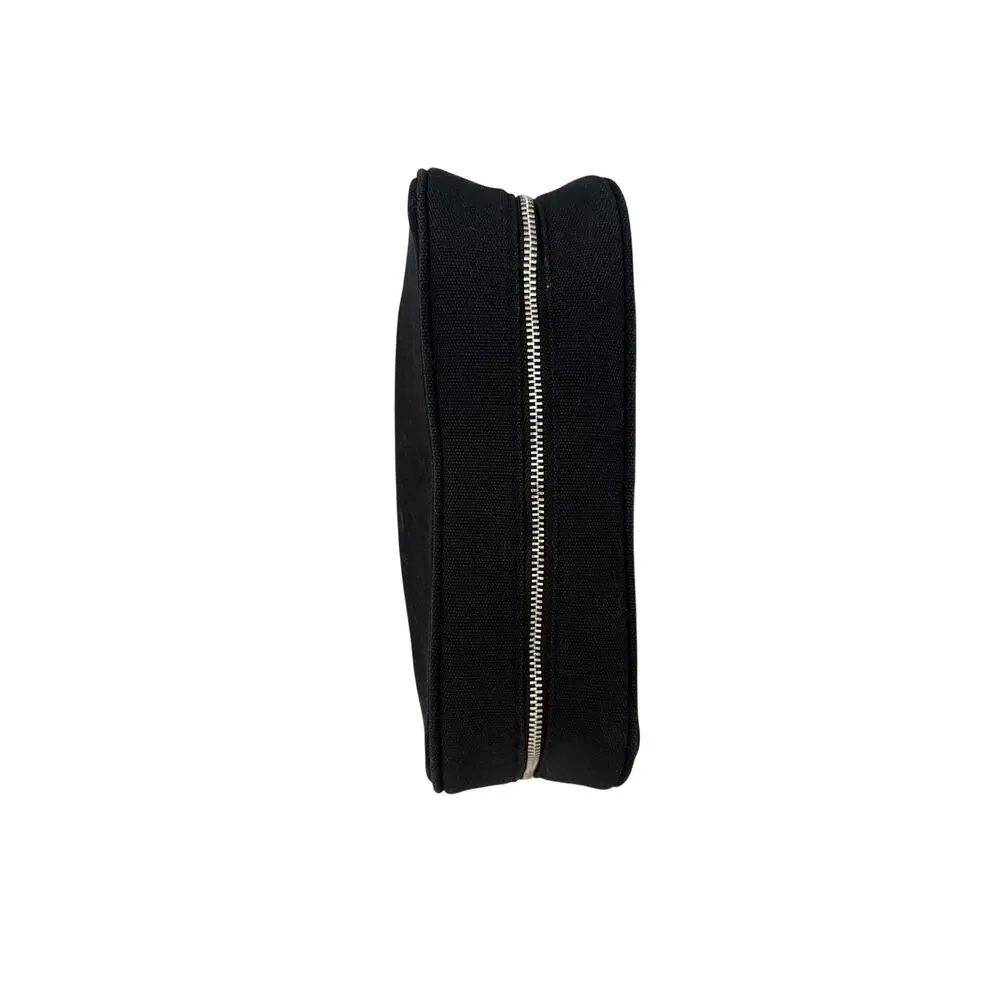 Dolce & Gabbana Beauty Black Cosmetic Toiletry Canvas Zipper Bag